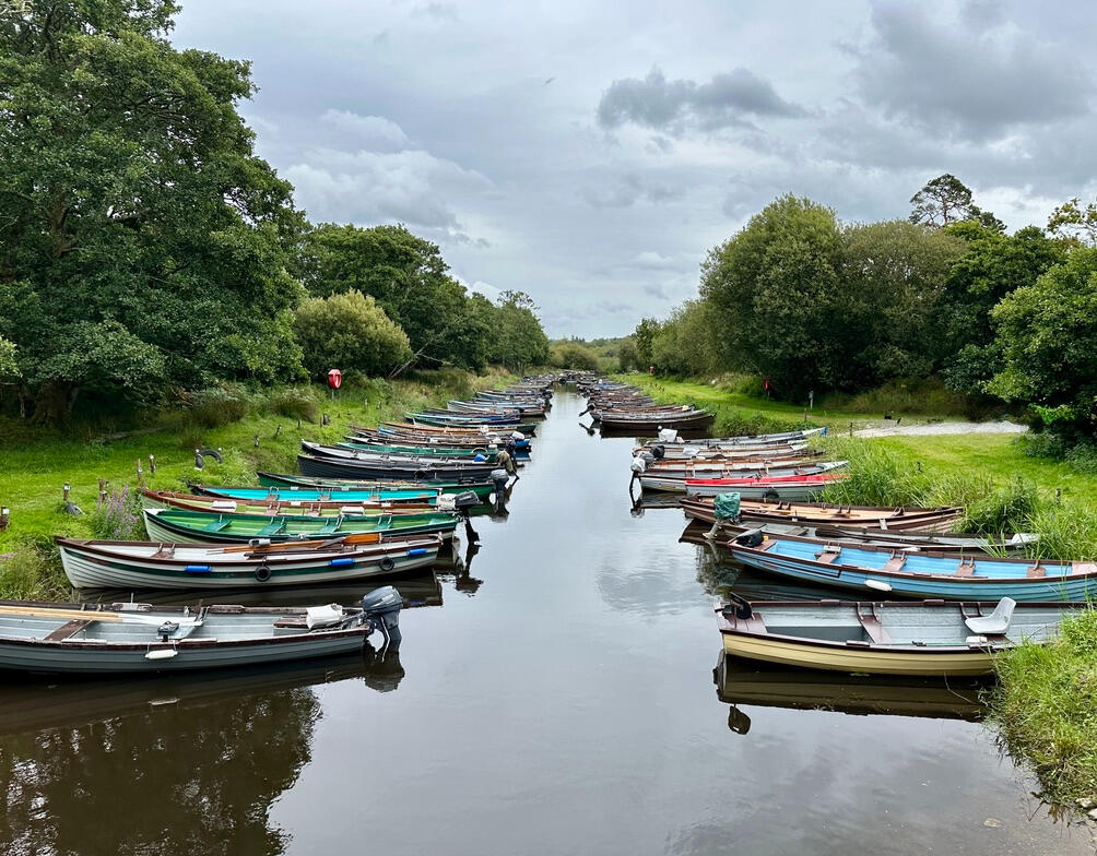 Boats at a castle